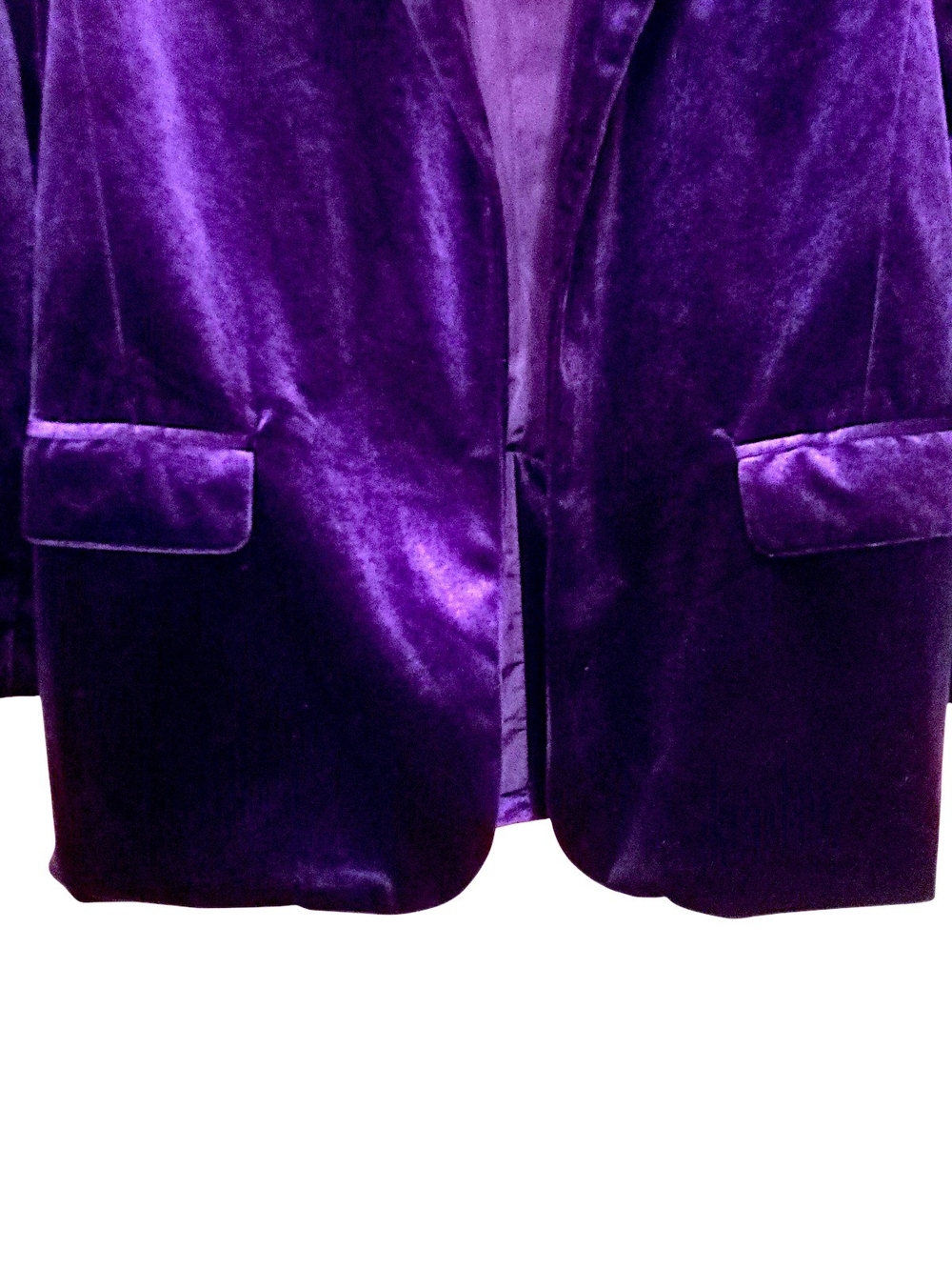 Steve Madden Deep Purple Velvet Blazer - Picture 3 of 8